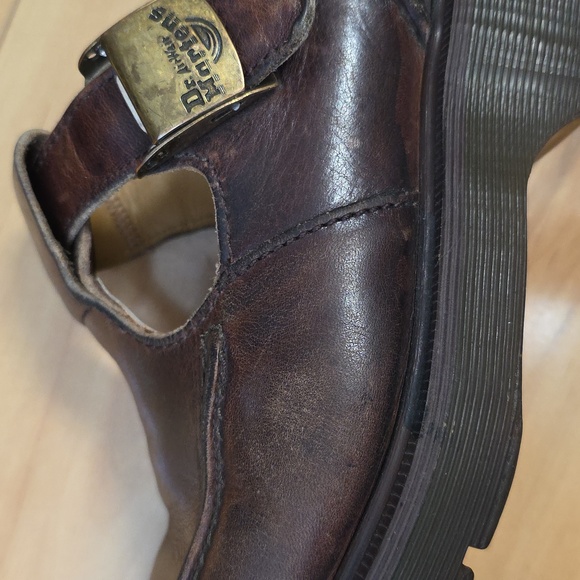 Dr. Martens VTG MIE Brown T Strap 8469 Rare Slide Buckle MaryJane UK 5 Sz 7.5-8 - Picture 16 of 16